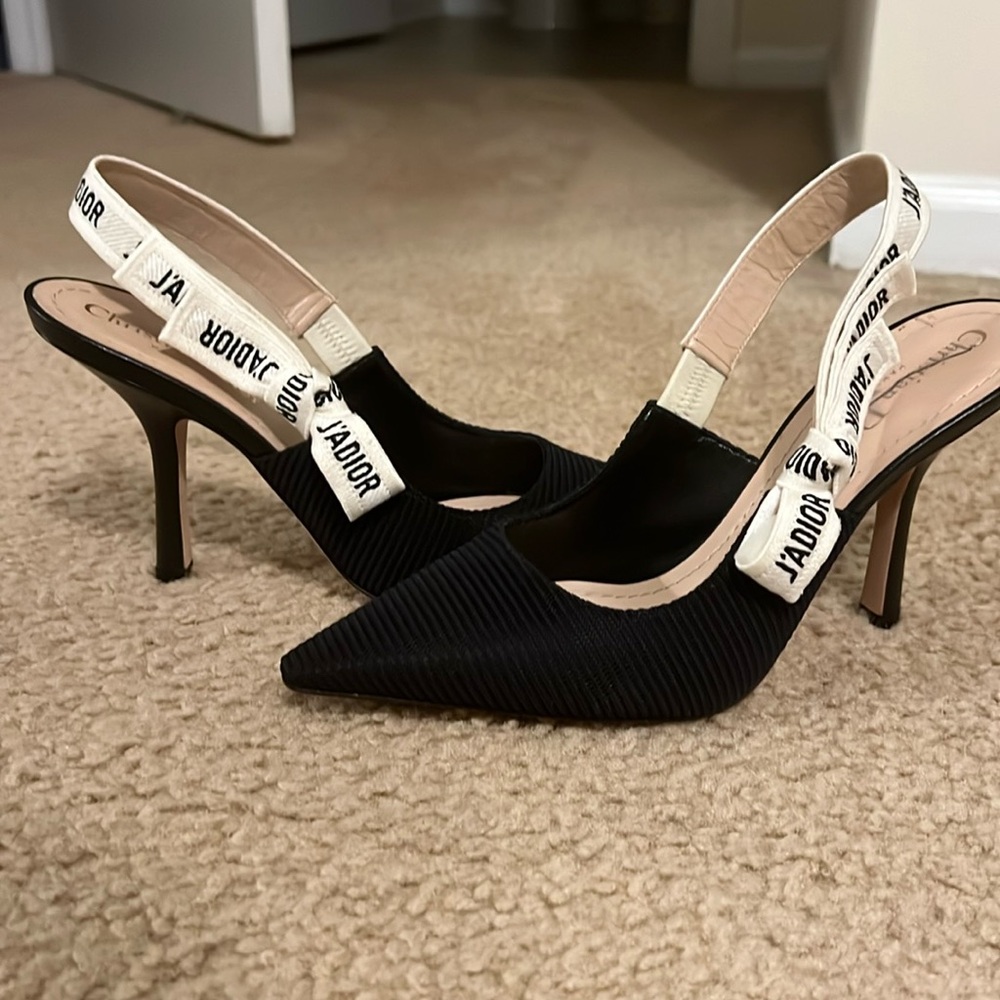 Dior Sling back heels with box